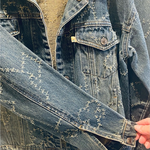 STITCHED DENIM JACKET - Picture 4 of 10